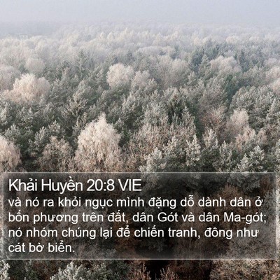 Khải Huyền 20:8 VIE Bible Verse Image