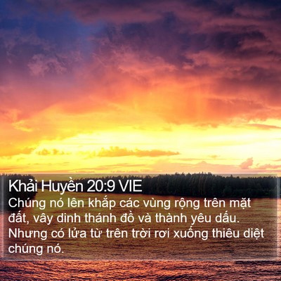 Khải Huyền 20:9 VIE Bible Verse Image