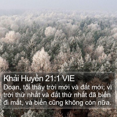 Khải Huyền 21:1 VIE Bible Verse Image