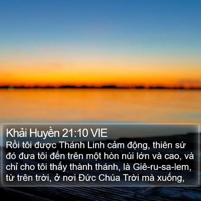 Khải Huyền 21:10 VIE Bible Verse Image
