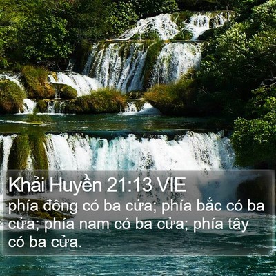 Khải Huyền 21:13 VIE Bible Verse Image