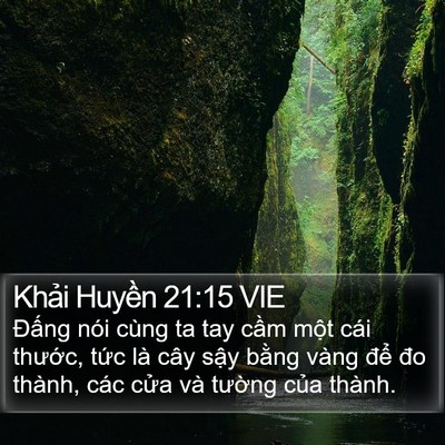 Khải Huyền 21:15 VIE Bible Verse Image