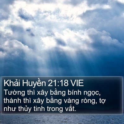 Khải Huyền 21:18 VIE Bible Verse Image