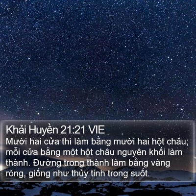 Khải Huyền 21:21 VIE Bible Verse Image