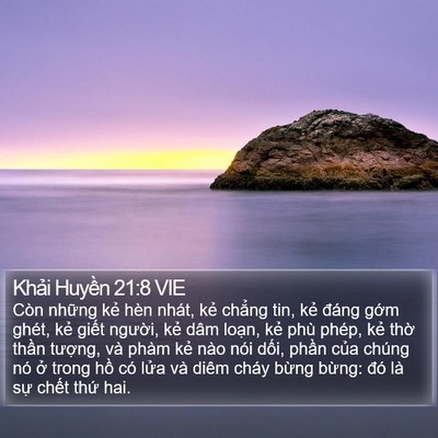 Khải Huyền 21:8 VIE Bible Verse Image