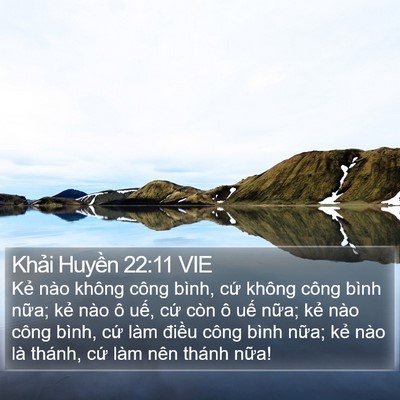 Khải Huyền 22:11 VIE Bible Verse Image