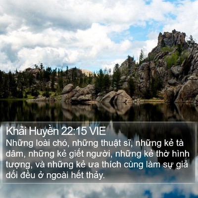 Khải Huyền 22:15 VIE Bible Verse Image