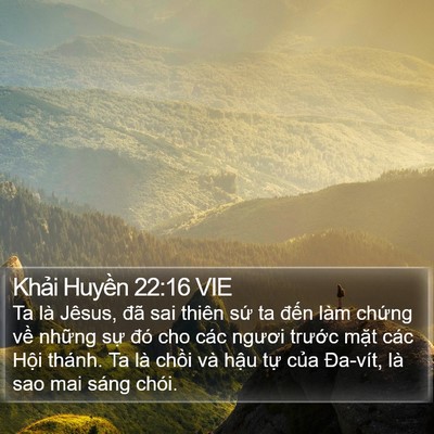 Khải Huyền 22:16 VIE Bible Verse Image
