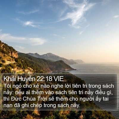 Khải Huyền 22:18 VIE Bible Verse Image