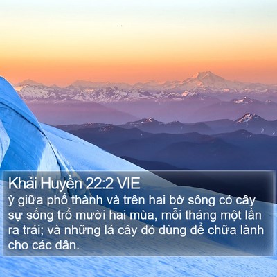 Khải Huyền 22:2 VIE Bible Verse Image