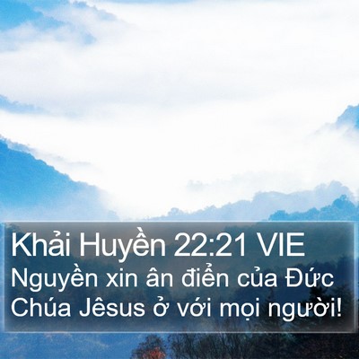 Khải Huyền 22:21 VIE Bible Verse Image