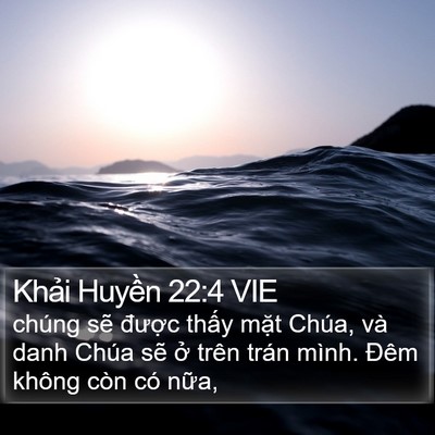 Khải Huyền 22:4 VIE Bible Verse Image