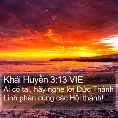 Khải Huyền 3:13 VIE Bible Verse Image
