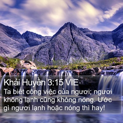 Khải Huyền 3:15 VIE Bible Verse Image
