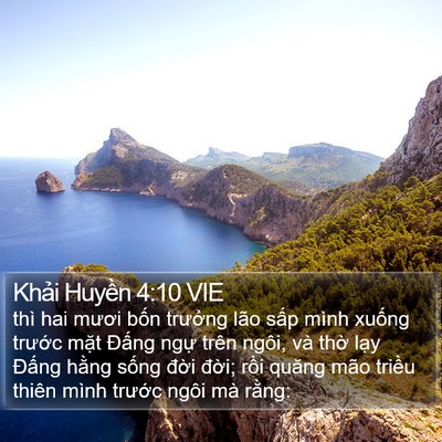 Khải Huyền 4:10 VIE Bible Verse Image
