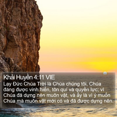 Khải Huyền 4:11 VIE Bible Verse Image