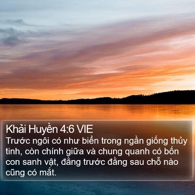 Khải Huyền 4:6 VIE Bible Verse Image