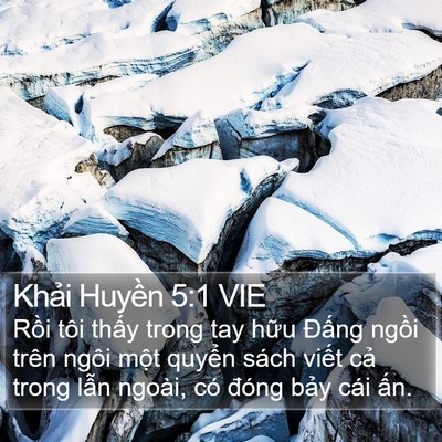 Khải Huyền 5:1 VIE Bible Verse Image