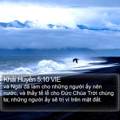 Khải Huyền 5:10 VIE Bible Verse Image