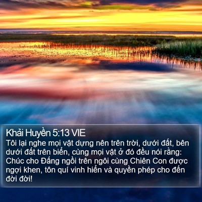 Khải Huyền 5:13 VIE Bible Verse Image