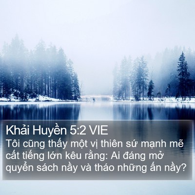 Khải Huyền 5:2 VIE Bible Verse Image