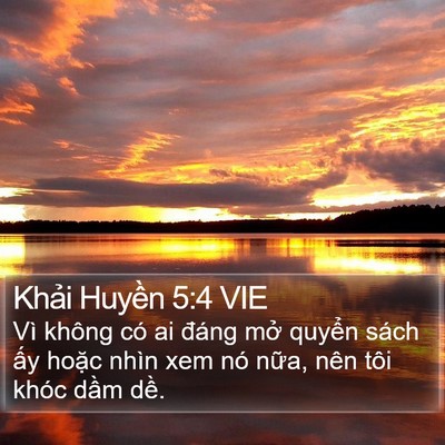 Khải Huyền 5:4 VIE Bible Verse Image