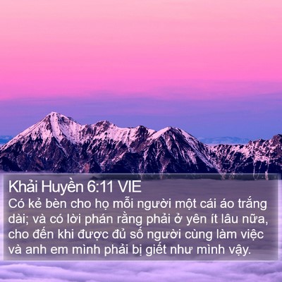 Khải Huyền 6:11 VIE Bible Verse Image