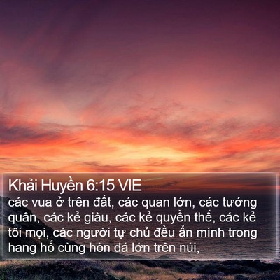 Khải Huyền 6:15 VIE Bible Verse Image