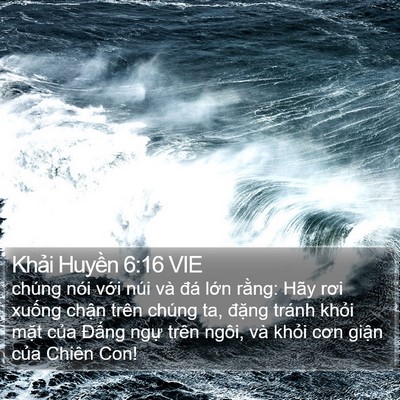 Khải Huyền 6:16 VIE Bible Verse Image