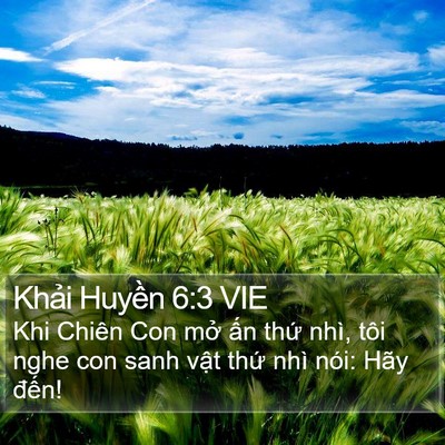 Khải Huyền 6:3 VIE Bible Verse Image