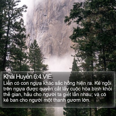 Khải Huyền 6:4 VIE Bible Verse Image