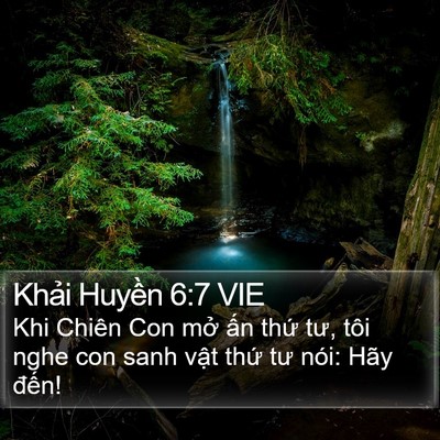 Khải Huyền 6:7 VIE Bible Verse Image