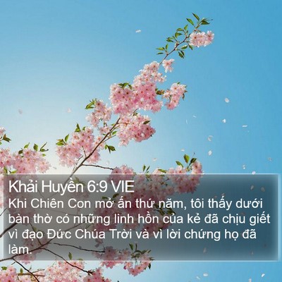 Khải Huyền 6:9 VIE Bible Verse Image