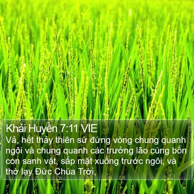 Khải Huyền 7:11 VIE Bible Verse Image