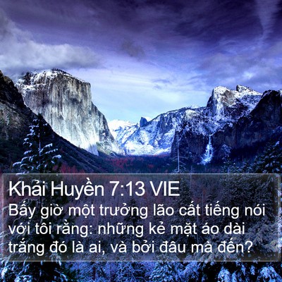 Khải Huyền 7:13 VIE Bible Verse Image