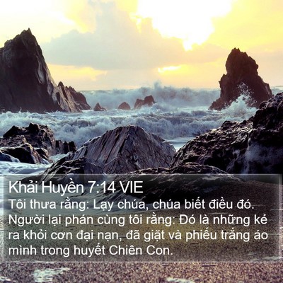 Khải Huyền 7:14 VIE Bible Verse Image