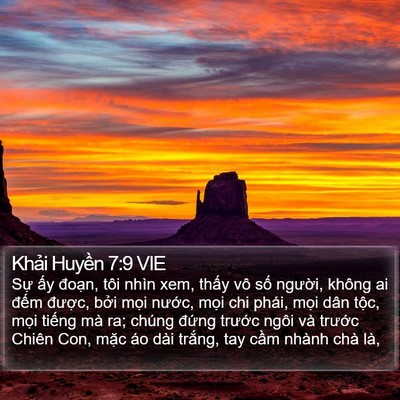 Khải Huyền 7:9 VIE Bible Verse Image