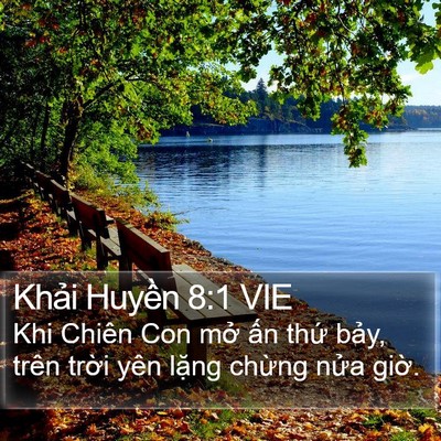 Khải Huyền 8:1 VIE Bible Verse Image