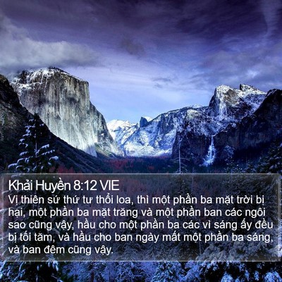 Khải Huyền 8:12 VIE Bible Verse Image