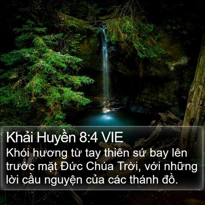 Khải Huyền 8:4 VIE Bible Verse Image