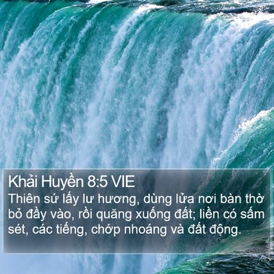 Khải Huyền 8:5 VIE Bible Verse Image