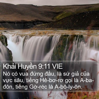 Khải Huyền 9:11 VIE Bible Verse Image