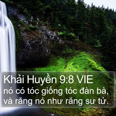 Khải Huyền 9:8 VIE Bible Verse Image