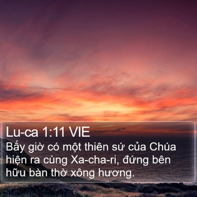 Lu-ca 1:11 VIE Bible Verse Image