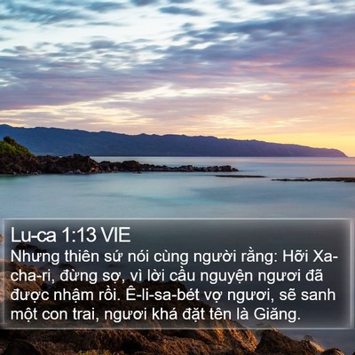 Lu-ca 1:13 VIE Bible Verse Image