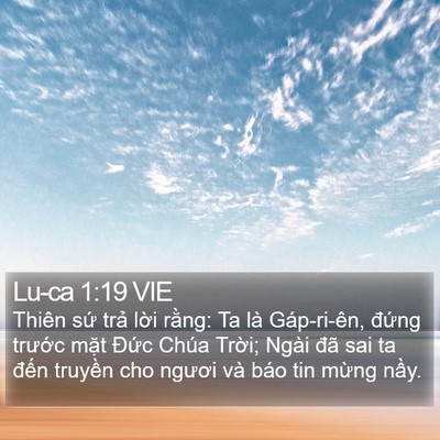 Lu-ca 1:19 VIE Bible Verse Image