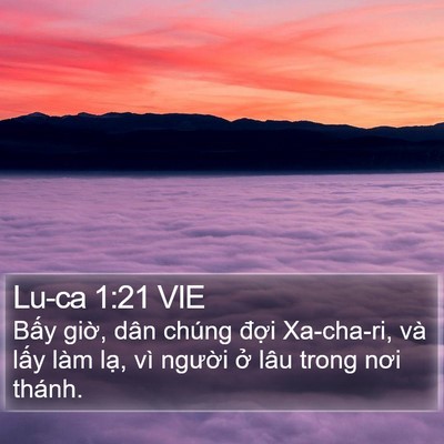 Lu-ca 1:21 VIE Bible Verse Image