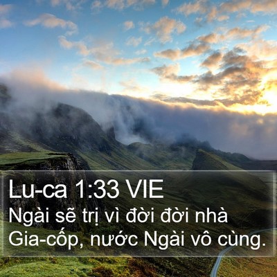 Lu-ca 1:33 VIE Bible Verse Image