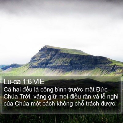Lu-ca 1:6 VIE Bible Verse Image