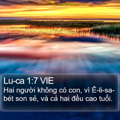 Lu-ca 1:7 VIE Bible Verse Image
